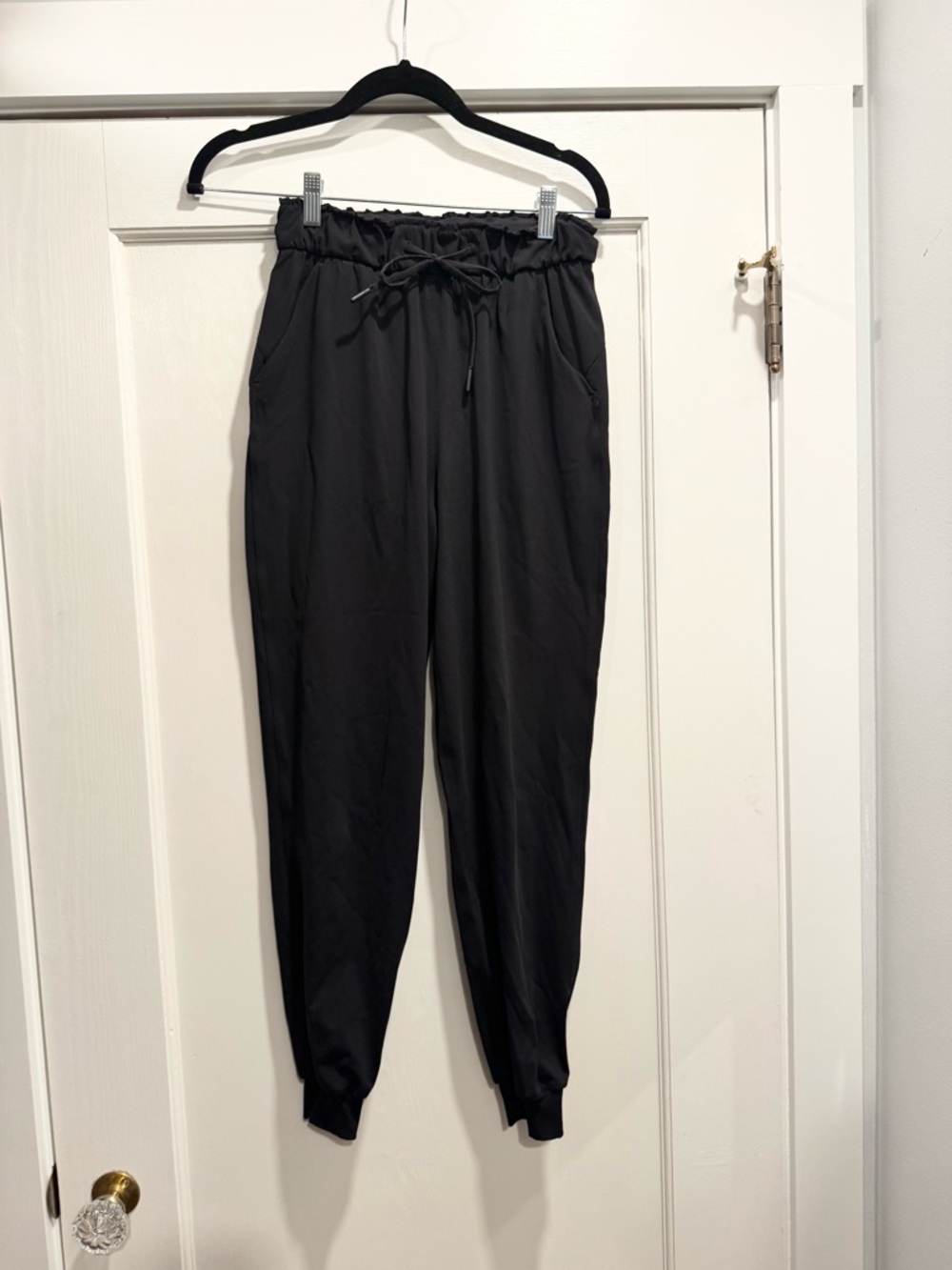 Lululemon Stretch High Rise Jogger Black Athletic Athleisure Outdoor Hiking Gym - Picture 4 of 11